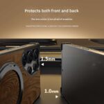 Premium Frameless Aluminum Metal Leather Wood Grain Magnetic Case - Image 6