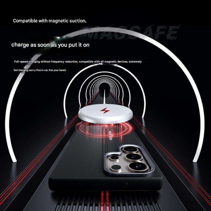 Premium PU Leather Magnetic Mobile Phone Case - Image 4