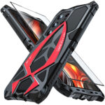 Shockproof Metal Back Aluminum Alloy Glass Screen Protector Phone case - Image 2