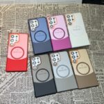 New Design up and Down Stitching Two-color Frosted Magnetic Suction Phone case for Samsung - Image 7