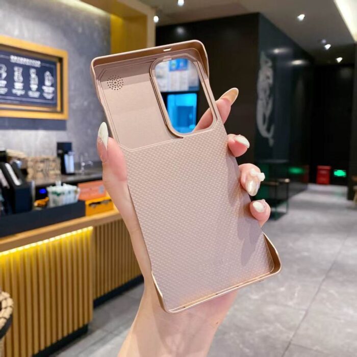 High Quality Plating Frameless Frosted PC Magnetic Charging With Aromatherapy Mobile Phone Case - Image 2