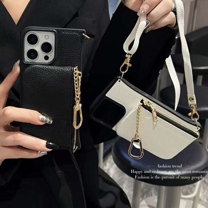 Shockproof PU Leather Phone Case Wallet With Card Holder for iPhone - Image 2