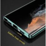 High Clear Double Sided Tempered Glass Protector Metal Bumper Magnetic Phone Case - Image 5