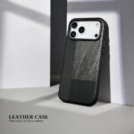 Splicing Skin Luxury Leather Mobile Phone Case for iPhone - Image 5