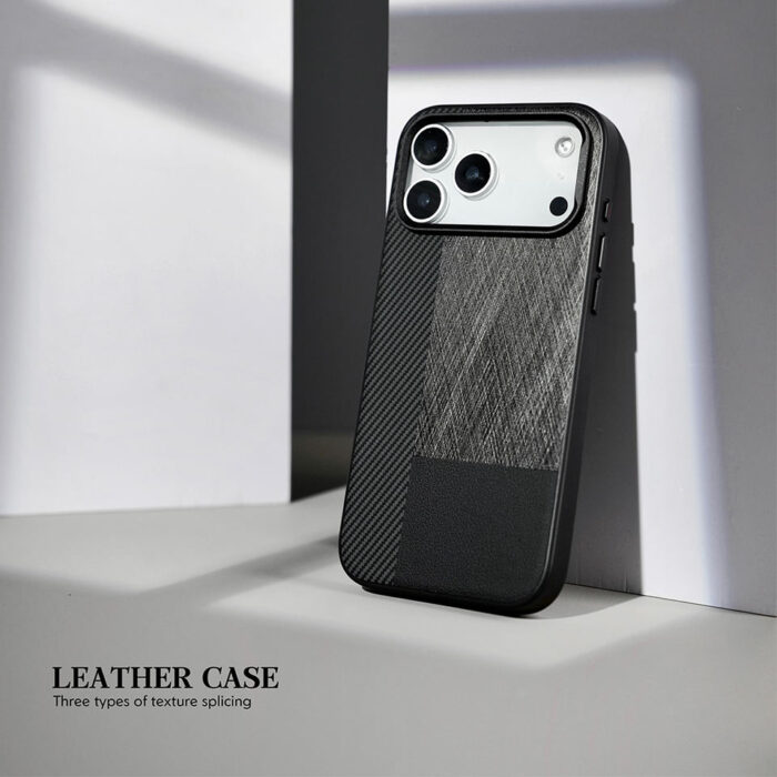 Splicing Skin Luxury Leather Mobile Phone Case for iPhone - Image 5