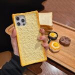 Plain Cute Bread Silicone Shockproof Mobile Phone Case Cover - Image 5