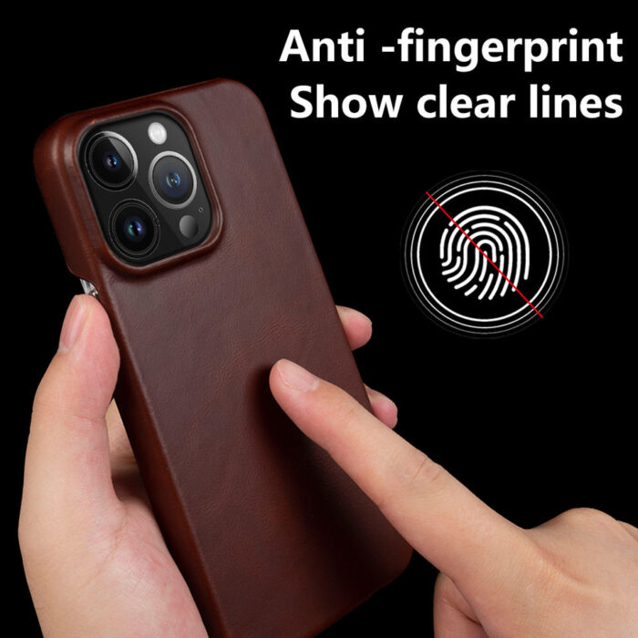 Anti slip and Anti Drop Leather iPhone Case - Image 5