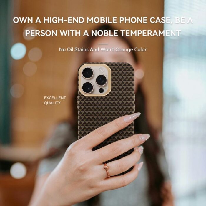 Premium Carbon Fiber Textured Magnetic Phone Case - Image 6