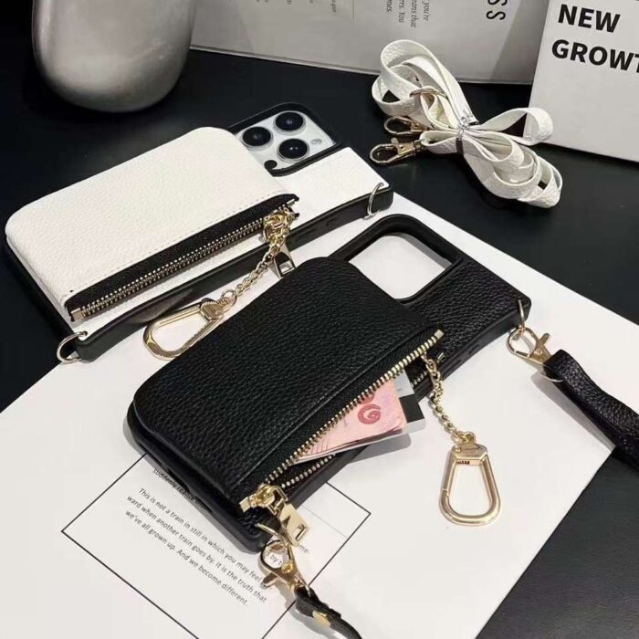 Shockproof PU Leather Phone Case Wallet With Card Holder for iPhone - Image 4