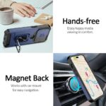 Phone Case for iPhone Slide Camera Card Holder Heavy Protective Ring Magnetic Kickstand Armor Cover - Image 6