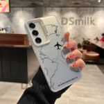 Aircraft Route Colorful Silver IMD Phone case - Image 2