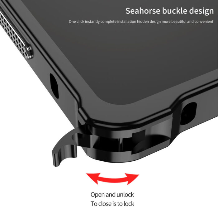 Aluminum Alloy Bumper Frameless Metal Heat Dissipation Shockproof Cover with Metal Lens - Image 5