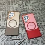 New Design up and Down Stitching Two-color Frosted Magnetic Suction Phone case for Samsung - Image 4