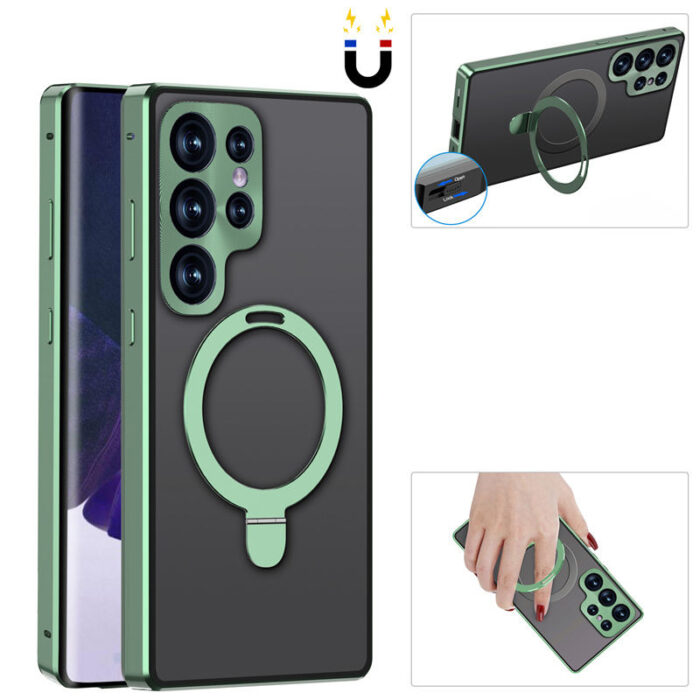 Premium HD Screen Tempered Glass With Stand Phone Case - Image 6