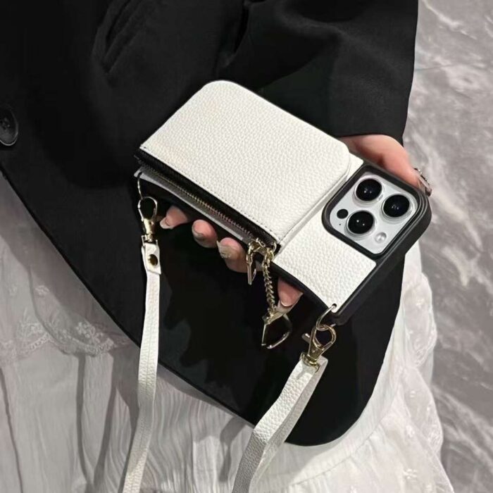 Shockproof PU Leather Phone Case Wallet With Card Holder for iPhone - Image 1