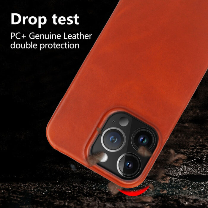 Anti slip and Anti Drop Leather iPhone Case - Image 2