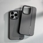 Premium Matte Carbon Fiber Texture Magnetic Cell Phone Case - Image 2