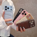 Novel Design Decompression Down Jacket PU Phone Case for iPhone - Image 2