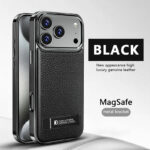 Luxurious Electroplated PU Leather Phone case iPhone - Image 4