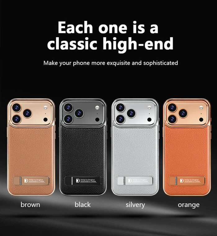 Luxurious Electroplated PU Leather Phone case iPhone - Image 2