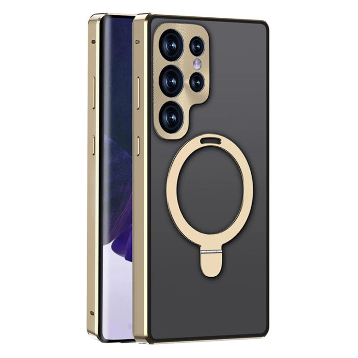 Premium HD Screen Tempered Glass With Stand Phone Case - Image 1