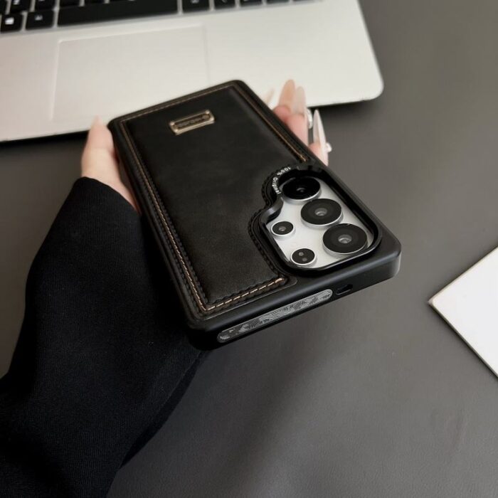 New Matte PU Leather Mobile Phone Cases for Samsung - Image 6