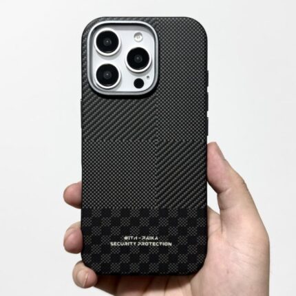 Premium Matte Carbon Fiber Texture Magnetic Cell Phone Case