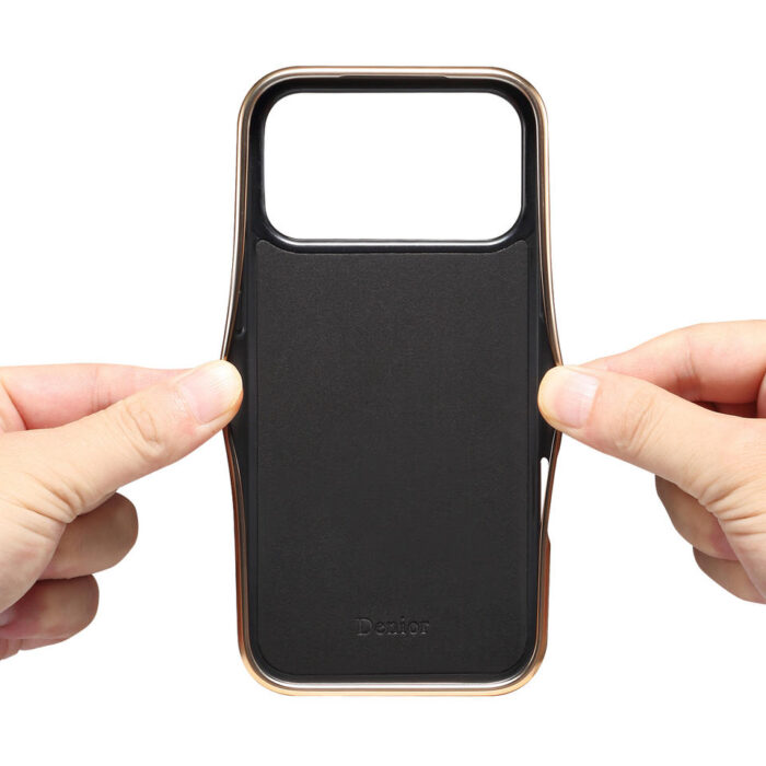 Genuine Leather Phone Case Wireless Charging Shockproof Back Cover - Image 4