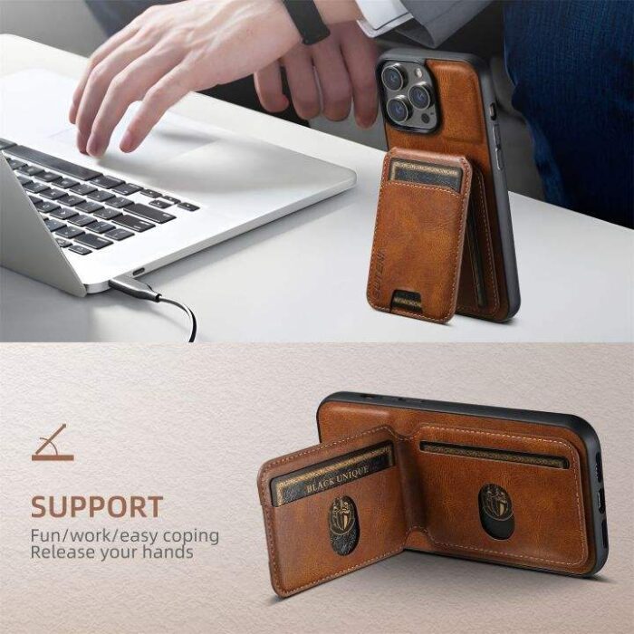 Business Folding Holder Wallet Leather Mobile Phone Case - Image 4