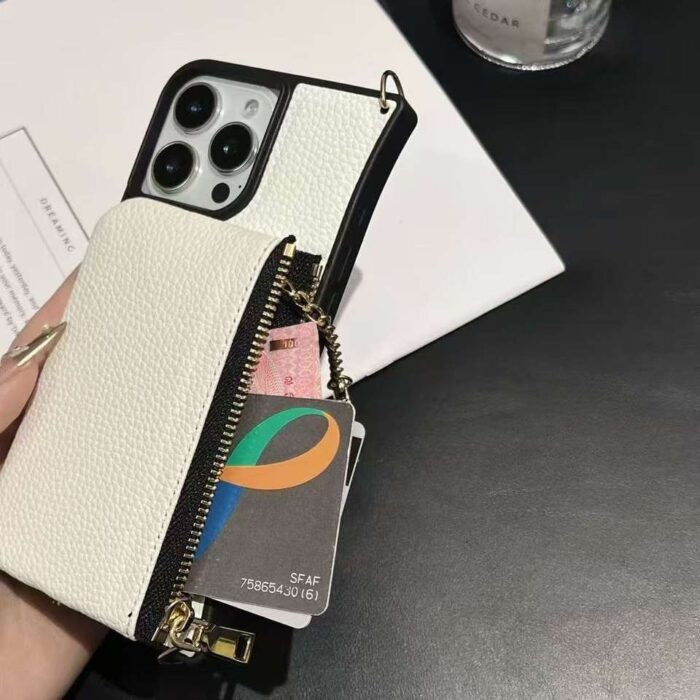 Shockproof PU Leather Phone Case Wallet With Card Holder for iPhone - Image 6