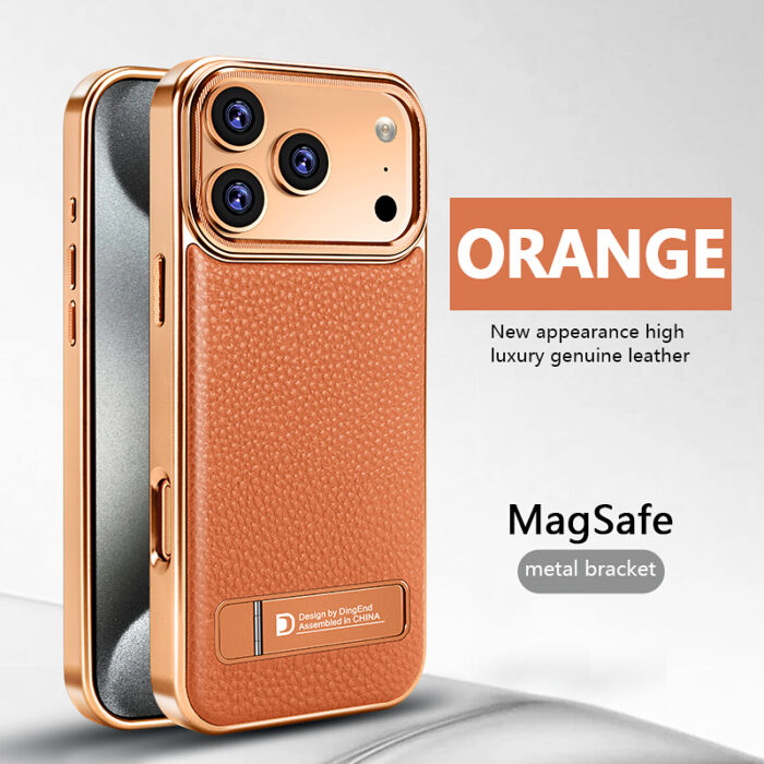 Luxurious Electroplated PU Leather Phone case iPhone - Image 7