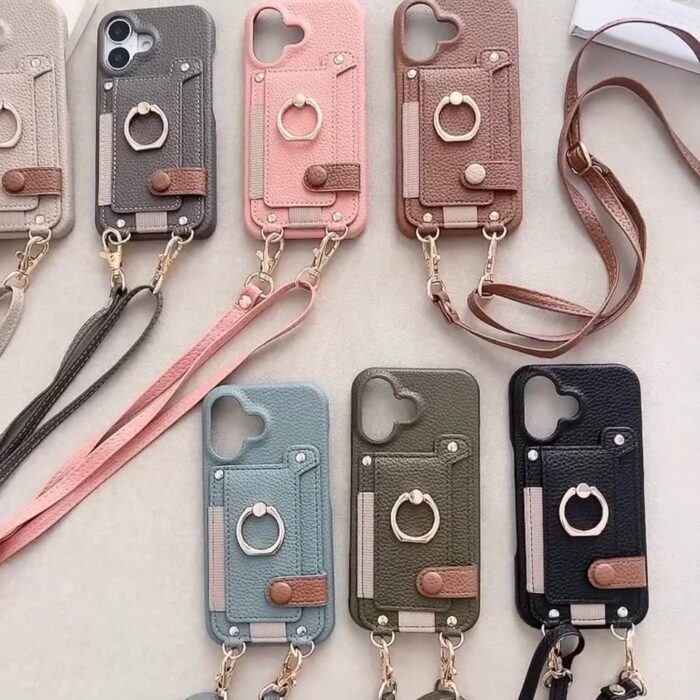 Business Pu Leather Crossbody Phone Case - Image 6