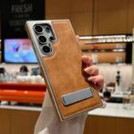 High Quality Electroplated Leather Case for Samsung - Image 7