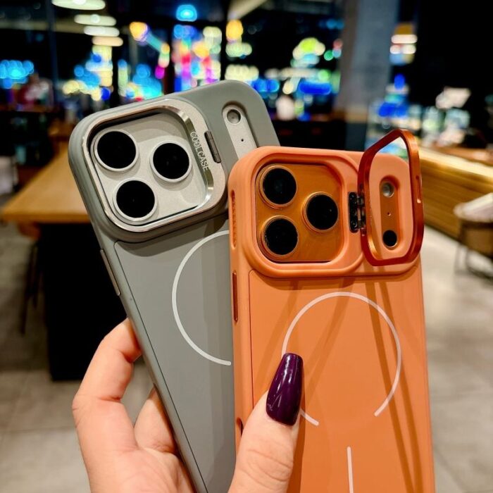 Fashion Silicone Back Panel Magnetic Case for iPhone - Image 3