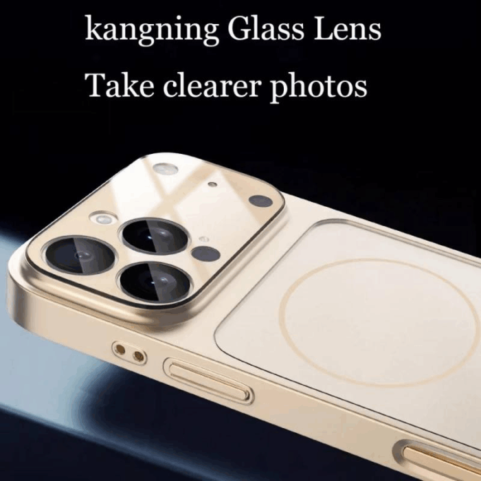 Full Camera Lens Protection Matte Plating Case - Image 3