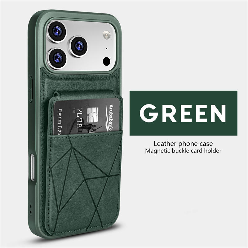 Luxury Wallet PU Leather Cell Phone Case for iPhone