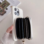 Wallet Mobile Case Card Holder Premium Kickstand Flip Protective with Lanyard 2