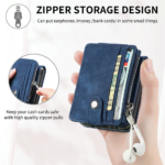 Detachable Card Holder Wallet Phone Case for Samsung Galaxy Z Flip - Image 4