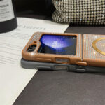 Luxury Glitter Phone Case With Crystal Bracelet for Samsung Z Flip - Image 2