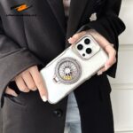 PC Backboard Magnetic Wireless Charging Phone Case for iphone - Image 3