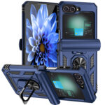 Rugged Armor Shockproof Mobile Phone Case Magnetic Ring Holder Cover for Samsung Galaxy Z Flip - Image 2