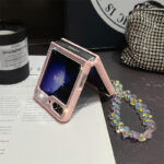 Luxury Glitter Phone Case With Crystal Bracelet for Samsung Z Flip - Image 4