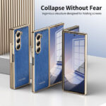 Premium PU Leather Phone Case for Samsung for Galaxy Z Fold - Image 2