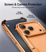 Metal Frame Phone Case with Magnetic Wireless Charging Compatibility, Shockproof Minimalist - Image 4