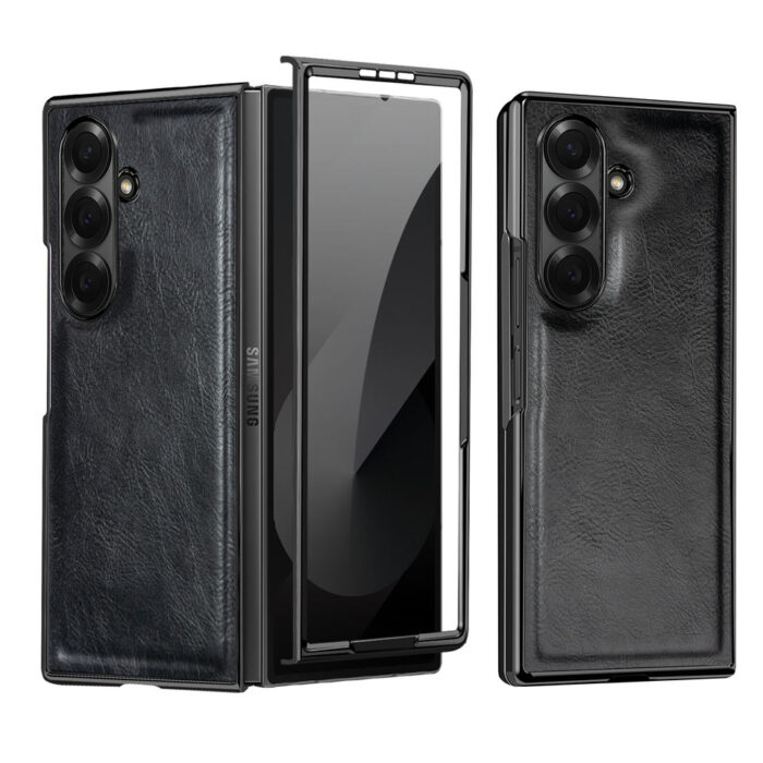 PU Leather Z Fold  Case With Front Screen Protector - Image 2