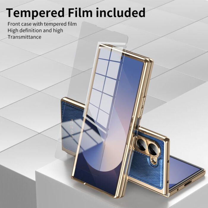 Premium PU Leather Phone Case for Samsung for Galaxy Z Fold - Image 4