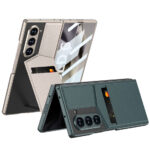 Credit Card Slot Holder Hinge Leather Case for Samsung Galaxy Z Fold - Image 3