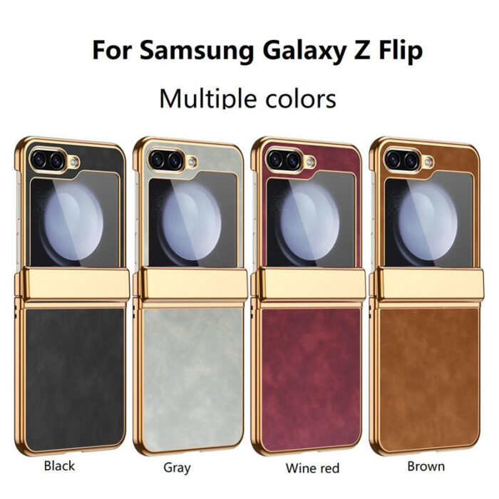 Luxury Retro Leather Hinge protection Full Body Shockproof Case - Image 6