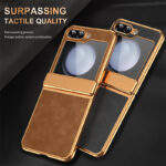 Luxury Retro Leather Hinge protection Full Body Shockproof Case - Image 3