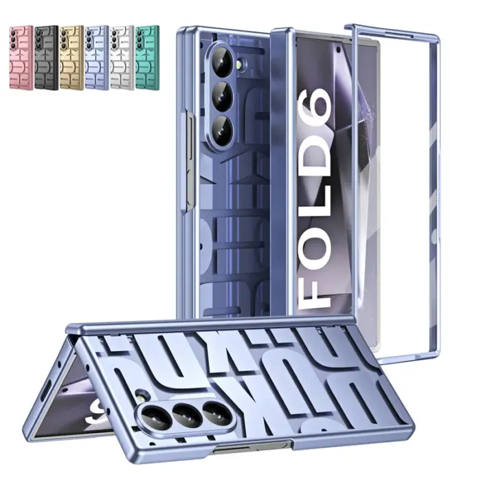 Luxury Plating Clear Hinge protector Full Body Cover Shockproof Case with Tempered Glass - Image 7